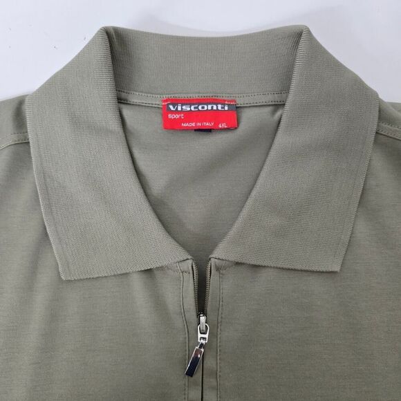 NWOT Visconti Sport Half / Quarter Zip Polo Sweater Made in Italy Men XXL 2XL - Picture 9 of 13